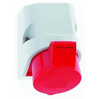 Розетка настенная 16А 5р(3P+N+РE) 400в IP44 100х75 180 гр. QC Bals | код 11906 | Bals