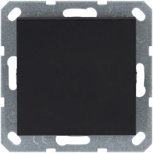 Переключатель перекрестный 1-кл. 10А IP20 механизм черн. матов. soft touch Jasmart G3013PB