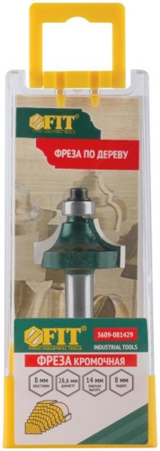 Фреза кромочная калевочная с нижним подшипником DxHxL=28,6x14x52 мм | код 3609-081429 | FIT фото 4 Фреза кромочная калевочная с нижним подшипником DxHxL=28,6x14x52 мм | код 3609-081429 | FIT фото 4