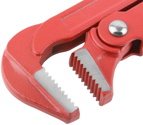 Ключ трубный газовый 90град. (тип L) 1.5дюйм (400мм) инстр. сталь КУРС 70362 фото 5