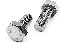 Болт DIN 933 М10х30 полная резьба шестигранная голова класс прочности 8.8 покрытие цинк | код DIN933-М10х30-8.8 | Крепдил