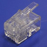 Разъём RJ RUICHI RJ11 (TP-4P4C), 1 гнездо | код 61009 | Ruichi