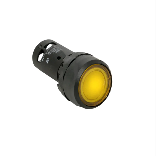 Кнопка с фиксацией с подсветкой OptiSignal Compact D22 C7-PHL-M501 желтая 1НЗ 230 В AC XB7NJ05M2 | код 362117 | КЭАЗ