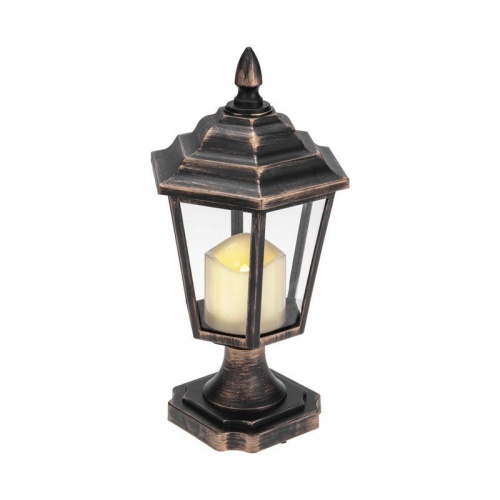 Фонарь декоративный на подставке со свечкой бронзовый корпус размер 14.5х17х31см тепл. бел. Neon-Night 513-058 фото 5 Фонарь декоративный на подставке со свечкой бронзовый корпус размер 14.5х17х31см тепл. бел. Neon-Night 513-058 фото 5