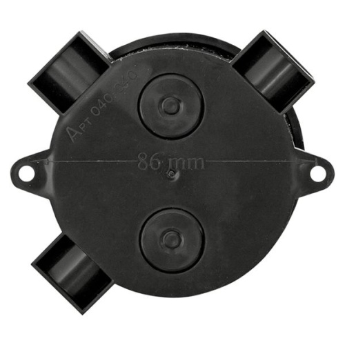 Коробка распаячная КМР-040-040б трехрожковая черная (70х35) PROxima | код plc-kmr-040-040b | EKF фото 5