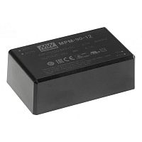 Источник питания AC-DC, 80.4Вт, вход 80…264В AC, 47…63Гц / 113…370В DC, выход 12В/6700мА, КПД 92%, ток утечки <100мкА/264В AC, изоляция 4000В AC, в корпусе 87х52х29.5мм, -30…+80С | код MPM-90-12 | MeanWell