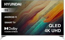 Телевизор QLED Hyundai 55 H-LED55QBU7500 Android TV Frameless черный 4K Ultra HD 60Hz DVB-T DVB-T2 DVB-C DVB-S DVB-S2 USB WiFi Smart TV | код 1783616 | HYUNDAI