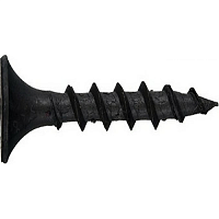 Саморез гипсокартон/дерево 3.5х41 черный | код screw-GD-41-sht | Крепдил (упак.9000 шт.)