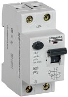 Выключатель дифференциальный (УЗО) ВД1-63 2п 16А 30мА тип AC GENERICA | код. MDV15-2-016-030 | IEK