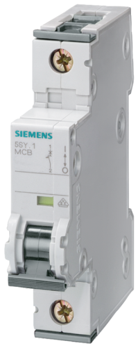 Выключатель автоматический модульный 1п C 8А 6кА | код 5SY61087 | Siemens