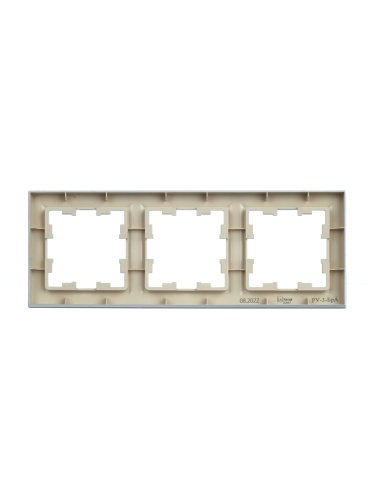 BRITE Рамка 3-местная РУ-3-БрА алюминий | код BR-M32-K47 | IEK фото 7