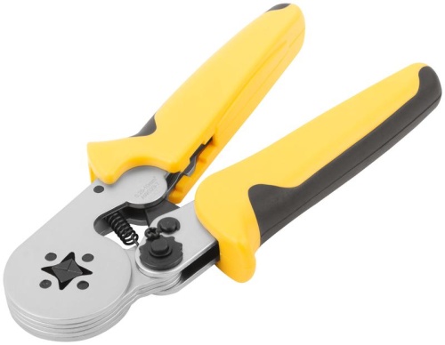 Пресс-клещи для обжима втулочных наконечников 0,25-10 мм, прорезиненные ручки 175 мм | код 60072 | FIT Пресс-клещи для обжима втулочных наконечников 0,25-10 мм, прорезиненные ручки 175 мм | код 60072 | FIT