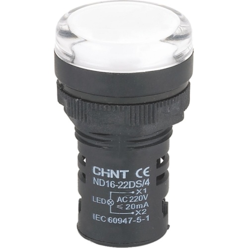 Индикатор ND16-22DS/4 белый АС 400В (CHINT) | код 593430 | CHINT