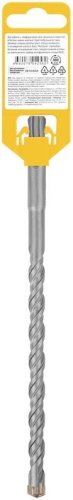 Бур по бетону SDS-PLUS профи крестообразная вставка двойная спираль 10х210мм FIT 33073 фото 4