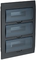 KREPTA 3 Корпус пластиковый ЩРВ-П-36 IP41 черный | код MKP12-V-36-41-K02 | IEK