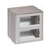 Connect Минибашня 2-сторонняя на 8 модулей К45 130х133х128 алюминий | код KT800-8 | Simon