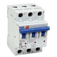 Выключатель автоматический трехполюсный 3А Z 6кА AC OptiDin BM63-3Z3-УХЛ3 | код 260861 | КЭАЗ