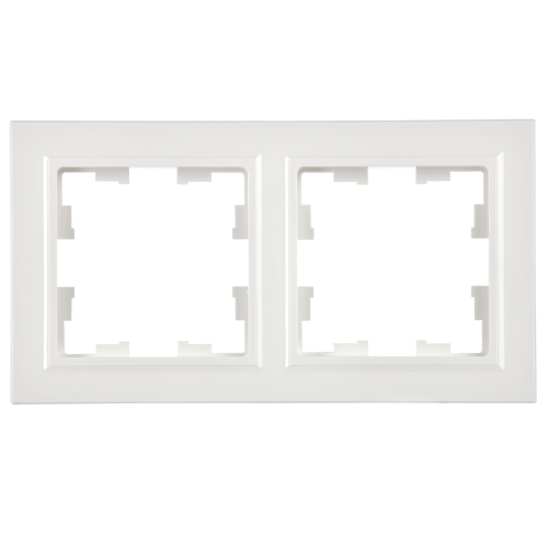 BRITE Рамка 2-местная РУ-2-БрБ белый | код BR-M22-K01 | IEK фото 6