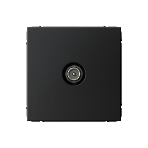 Розетка телевизионная оконечная TV ArtGallery 1дБ механизм карбон | код GAL001091 | Systeme Electric