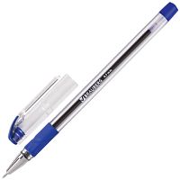Ручка шариковая масляная с грипом BRAUBERG Max-Oil, СИНЯЯ, игольчатый узел 0,7 мм, линия письма 0,35 мм, 141701 | код 141701 | BRAUBERG