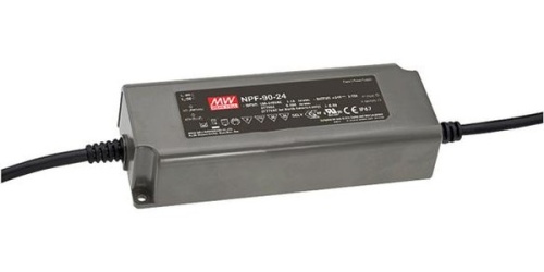 Источник питания AC-DC, 90Вт, вход 90…305В AC, 47…63Гц/127…431В DC, ККМ, выход 48В/1.88А, изоляция 3750В AC, пластиковый корпус 171х63х37.5, -40…+70С | код NPF-90-48 | MeanWell