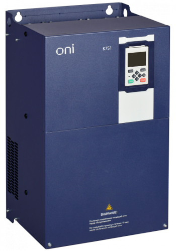 Преобразователь частоты K751 380В 3Ф 55-75кВт 112-150А со встроенным тормозом ONI | код K751-33-5575TM | ONI