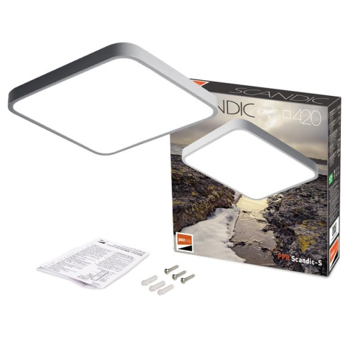Светильник светодиодный декоративный PPB Scandic-S 54Вт 4000К IP20 420х430х50 настенно-потолочный GR | Код. 5037274 | JazzWay фото 6