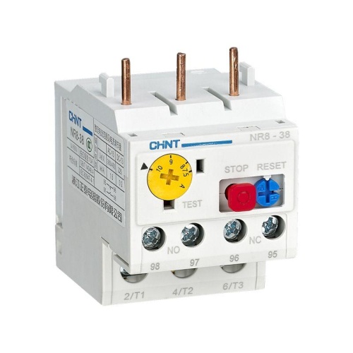 Реле перегрузки тепловое NR8-38 4.5-6.3А (R) CHINT 253687 Реле перегрузки тепловое NR8-38 4.5-6.3А (R) CHINT 253687