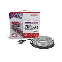 Кабель греющий саморегулирующийся REXANT Extra Line 25MSR-PB, на трубу, 5 м/125 Вт | код 51-0640 | REXANT