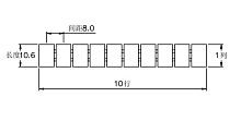 308801/101...110 Маркировка клемм серии TU/TP/TC сеч. 6мм2, шир. 8.2мм, 101…110 , шт | код 308801/101...110 | SUPU