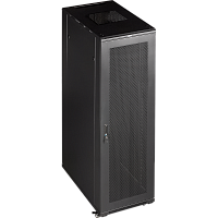 Шкаф 19 Business, 37U 600x800, черный, передняя дв. перфорир., задняя дв. распашная перфорир. | код TWT-CBB-37U-6x8-P1 | TWT