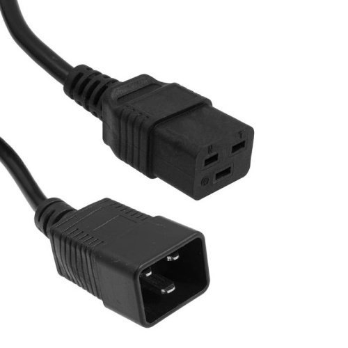 Шнур сетевой 3-х полюсный RUICHI SCZ, гнездо IEC C19 - вилка IEC C20, 5 м, 3x1.5 мм2 | код 112906 | Ruichi