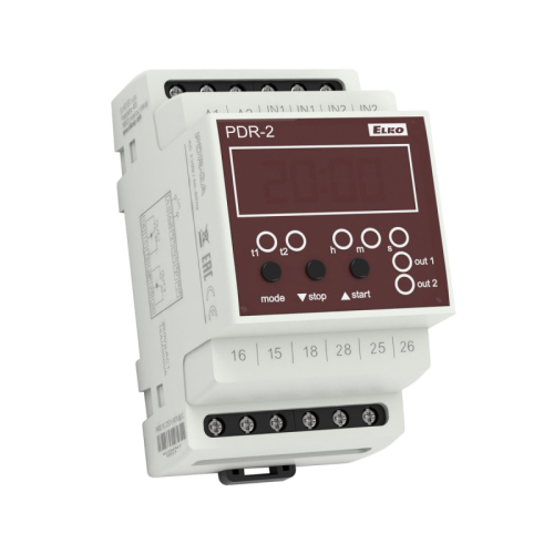 PDR-2A / UNI Реле времени цифровое AC / DC 12-240 V | код 304 | Elko ep