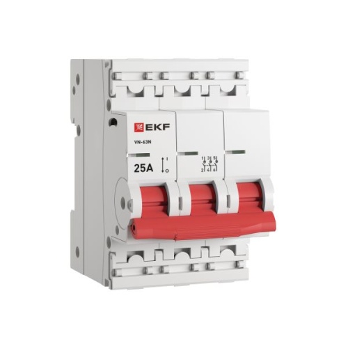 Выключатель нагрузки 3п 25А ВН-63N PROxima | код S63325 | EKF фото 2