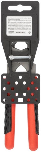 Клещи строительные "Стандарт" пластиковые ручки 180мм красн.-черн. FIT 51818 фото 4
