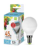 Лампа светодиодная LED-ШАР-standard 5Вт 230В Е14 4000К 450Лм ASD | код 4690612002149 | ASD