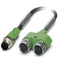 Кабель для датчика / исполнительного элемента SAC-4PY-MS- 0,3-PUR/2XF | код 1436204 | PHOENIX CONTACT
