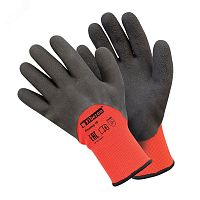Перчатки ''Двойное утепление'' акрил с полиэстером, латексное покрытие, в и/у, 10(XL) | код 30672 | АДМ