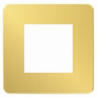 Рамка 1 пост UNICA STUDIO, золото |  код. NU280262 |  Schneider Electric