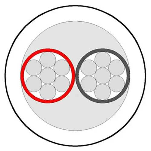 Кабель слаботочный ALARM 2x0.22 для систем сигнализации (100м) | код ALARM 2/100 | Alarmico