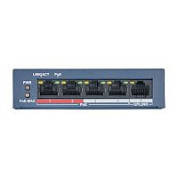 Коммутатор неуправляемый 4-х портовый PoE (DS-S504P(B) | код 301801552 | HiWatch
