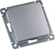 MASTER Переключатель одноклавишный скрытой установки, в рамку, серебро | код ВС10-461-06 | HEGEL