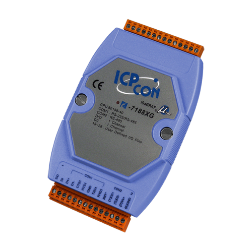 I-7188XG CR ISaGRAF Embedded Controller with one RS-232/RS-485 port, one RS-485 512K Flash,512K SRA | код 00-01161942 | ICP DAS