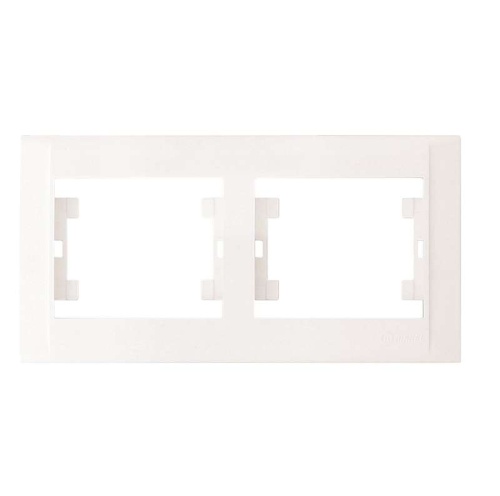 Defne Рамка 2 поста белая | код 42001702 | Makel