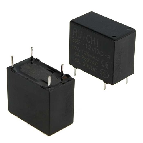 Электромагнитное реле RUICHI 32F (N/O) 12VDC 5A, SPST | код 85684 | Ruichi