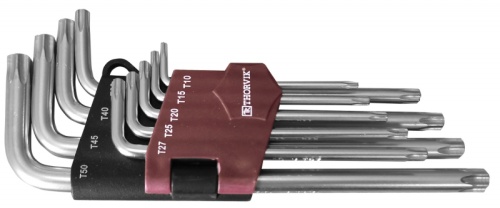 TK9S Набор ключей торцевых TORX®, Т10-T50, 9 предметов | код TK9S | Thorvik