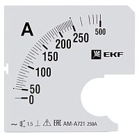 Шкала сменная для A721 250/5А-1,5 | код. s-a721-250 | EKF