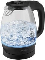 Чайник электрический Scarlett SC-EK27G34 1.7л. 2200Вт черный (корпус: стекло) | код 1010068 | SCARLETT