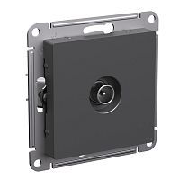 ATLASDESIGN TV РОЗЕТКА проходная 4DB, механизм, БАЗАЛЬТ | код ATN001492 | Systeme Electric