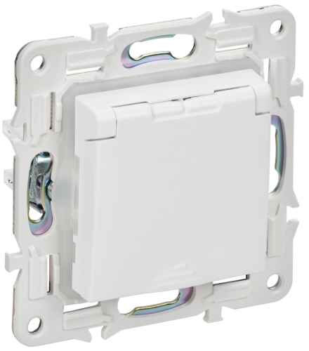 SKANDY Роз. з/к/ш кр. 16А IP44 SK-R11W арк. бел. IEK | код SK-R16-16-44-K01 | IEK
